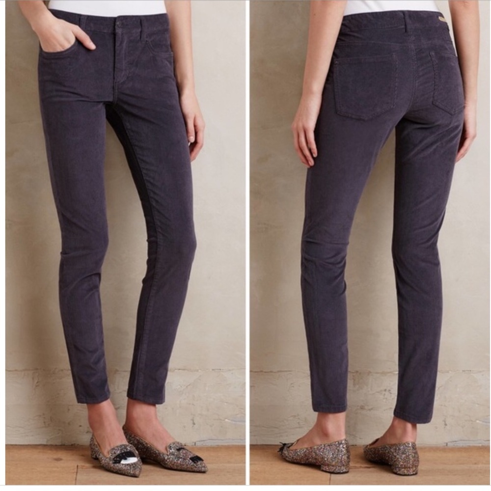 Charcoal Grey Corduroy 25 STET FIT NWOT